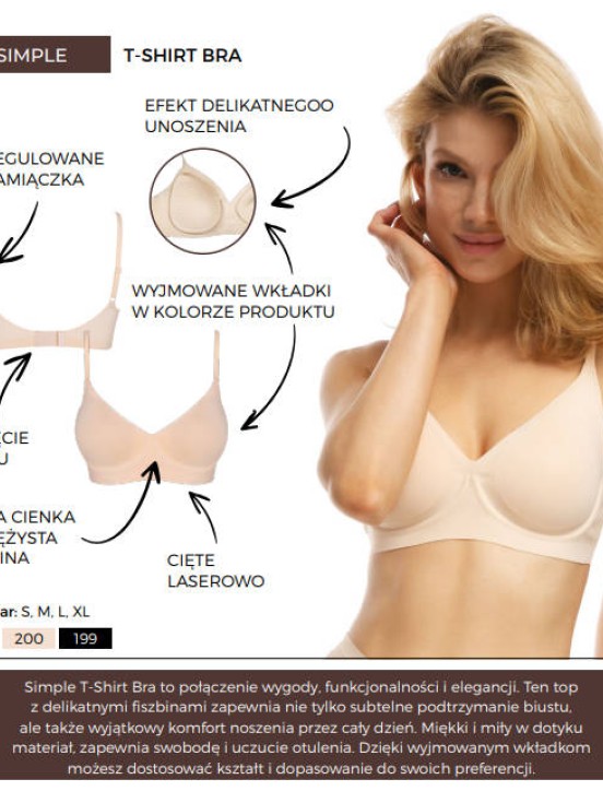 Biustonosz SIMPLE T SHIRT BRA - 8
